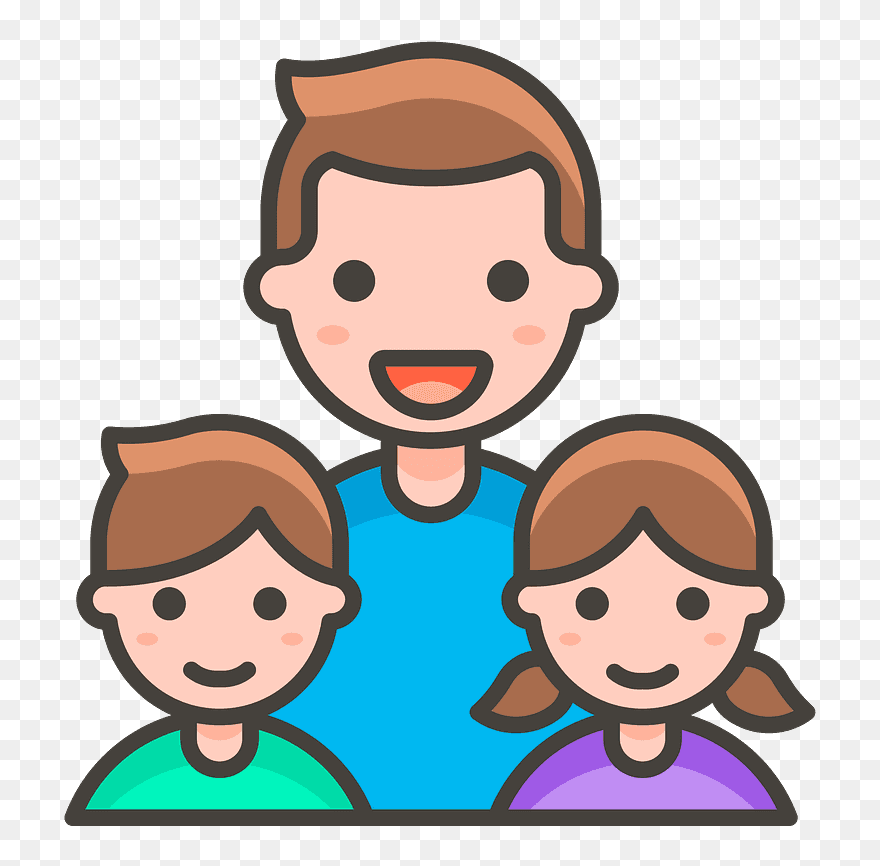 Man, Man, Girl, Boy Emoji Clipart - Family Emoji Png Transparent Png