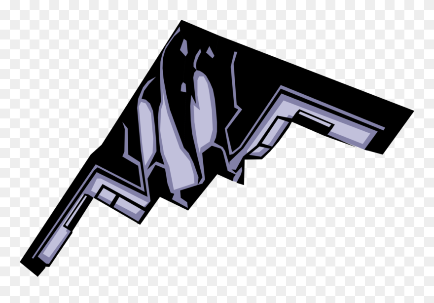 Vector Handguns Army Gun - Stealth Bomber Clipart - Png Download