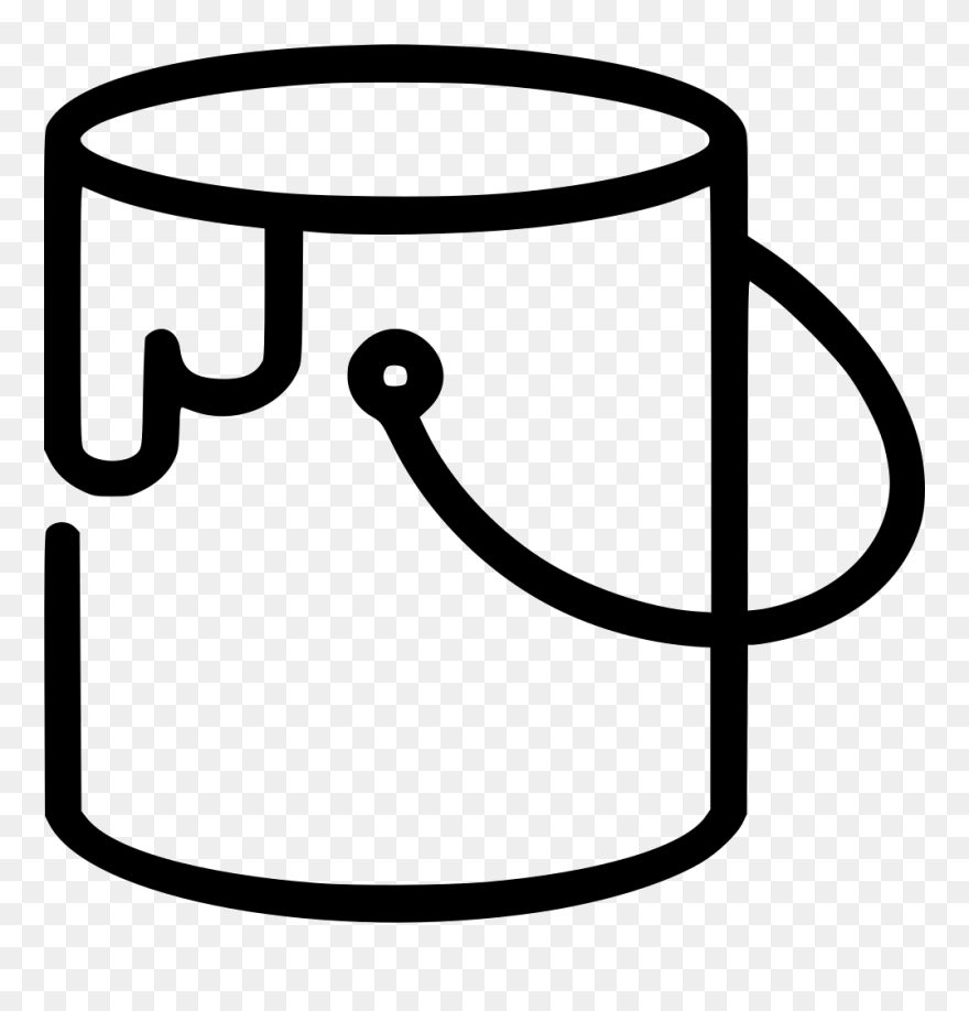 Paint Bucket Color Svg Png Icon Free Download - Paint Bucket Icon Png Clipart