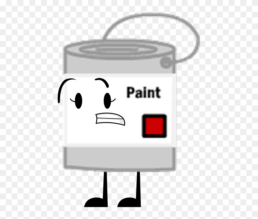 Image Scared Png Object - Bfdi Paint Bucket Clipart