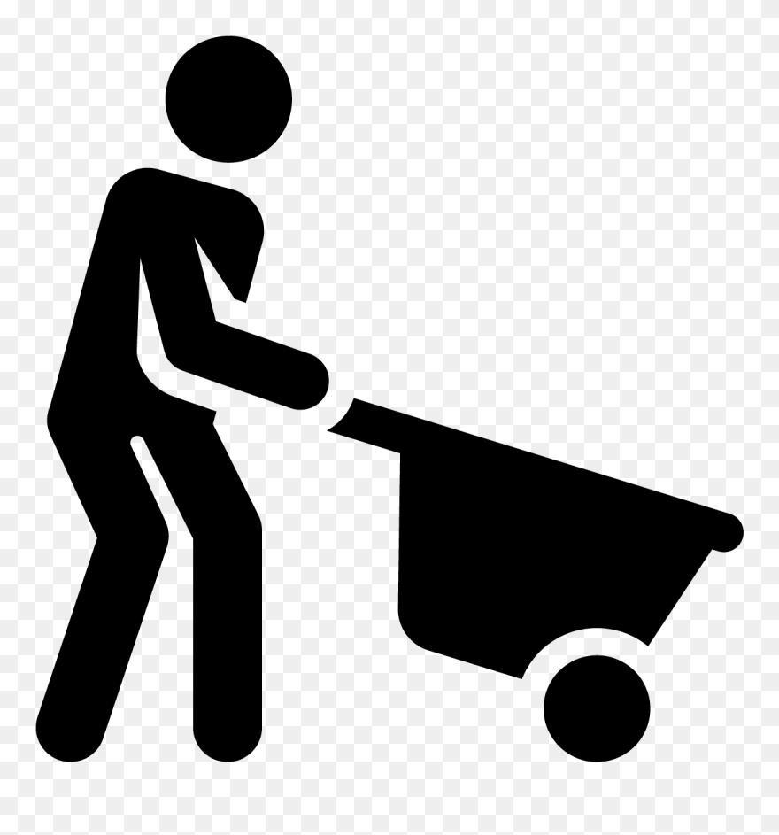Construction Worker Architectural Engineering Laborer - Worker Stick Figure Png Clipart