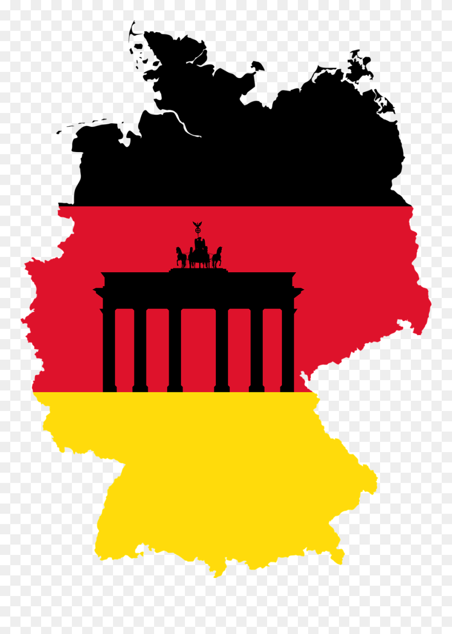 Germany Borders Brandenburg Gate - Germany Clipart - Png Download
