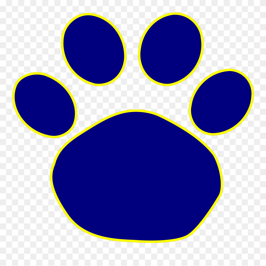 Jaguar Paw Print Clip Art - Png Download