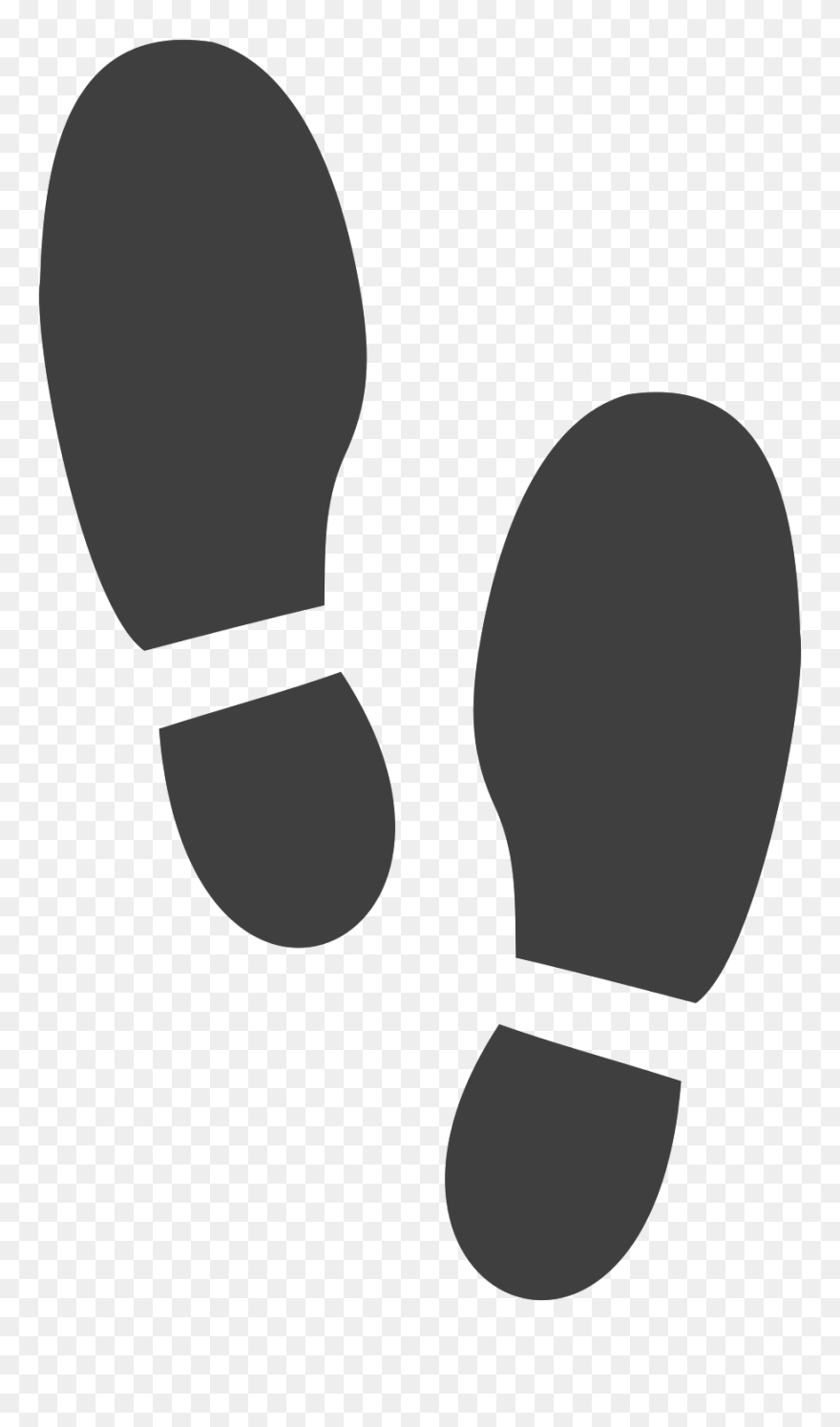 Blue Shoe Print Clipart - Png Download