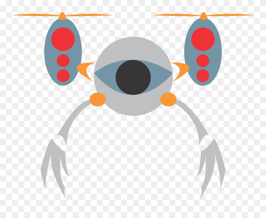 Flying Robot Clipart - Png Download
