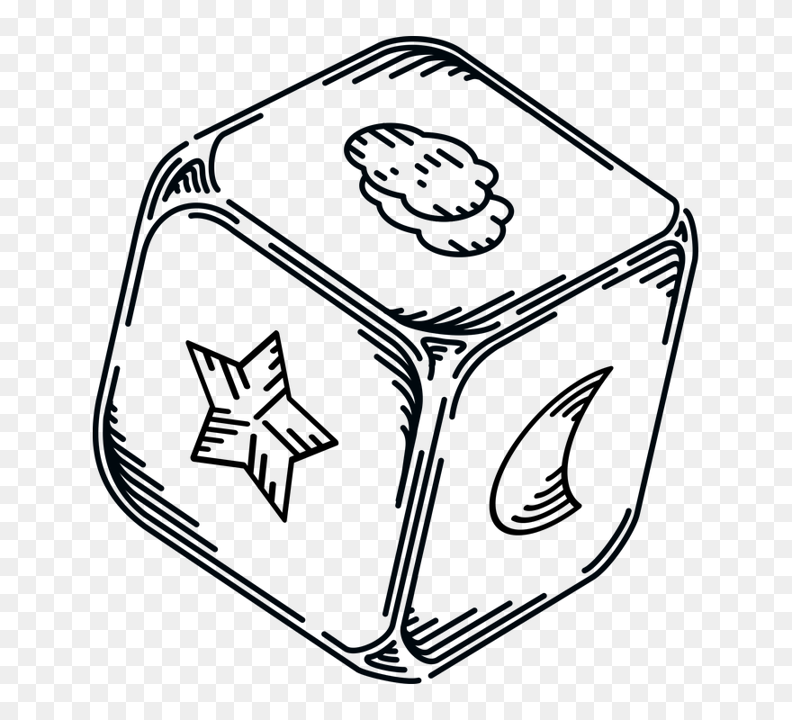 Baby Child Cube - Blank Dice Clipart - Png Download
