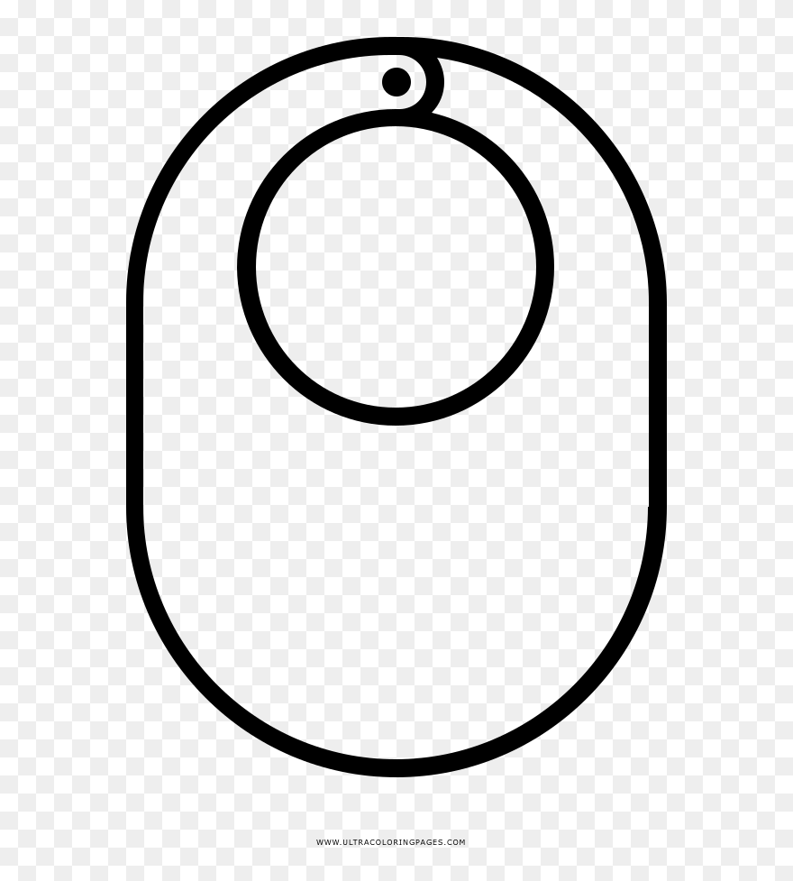 Transparent Baby Bib Png - Circle Clipart