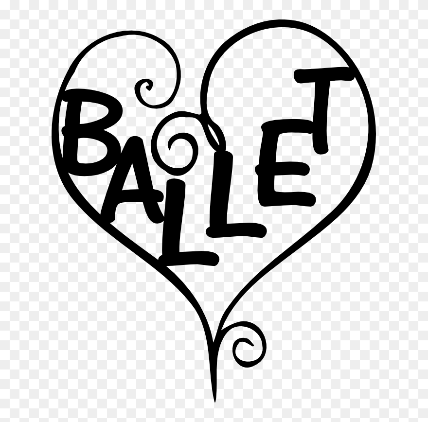 Art By Annel - Ballet Cute Word Clipart - Png Download