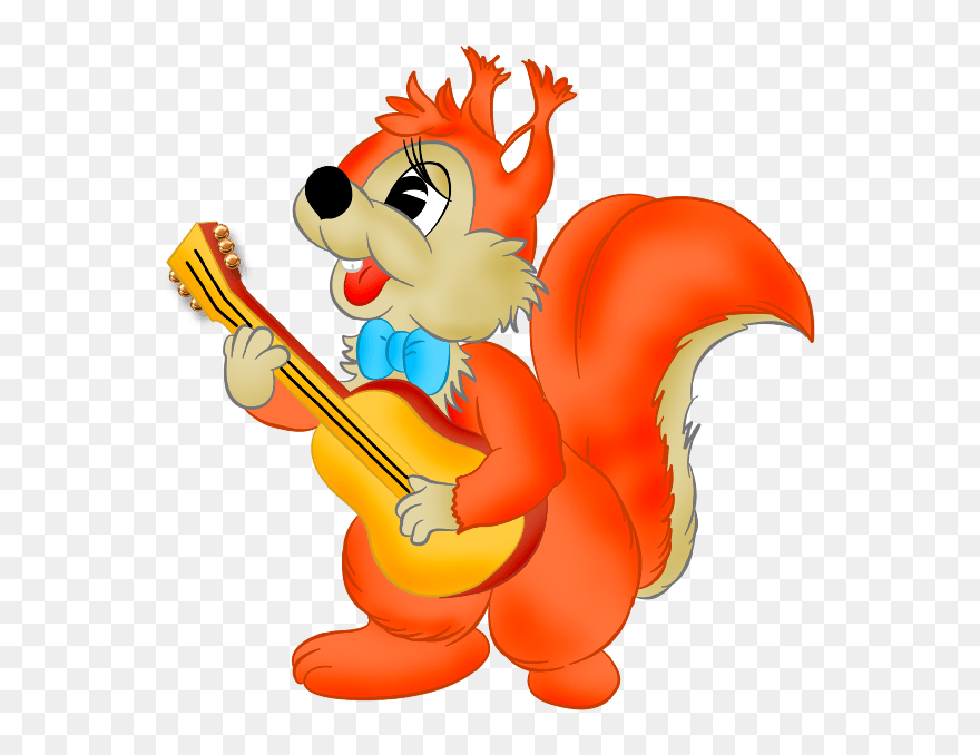 Squirrel Cartoon Clipart 9 Height Image - Squirrel Clipart - Png Download