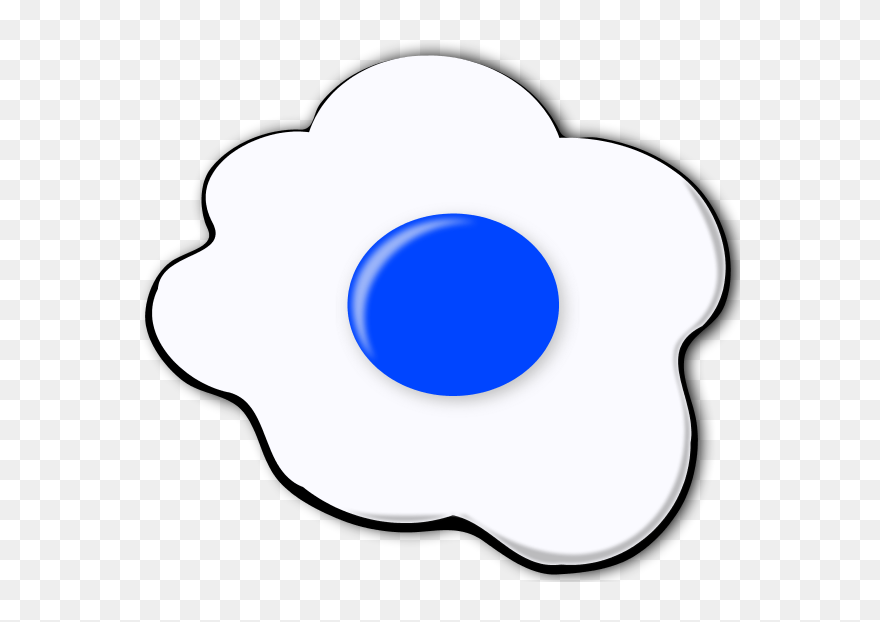 Fried Egg Black And White Clipart