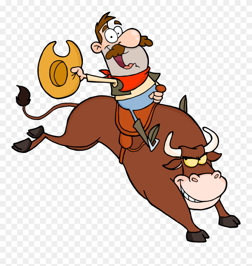 Rodeo Clip Art Free - Mechanical Bull Clip Art - Png Download