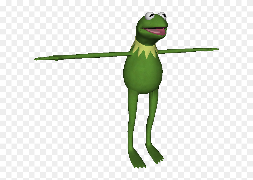 Sad Kermit Png - Kermit The Frog T Pose Clipart