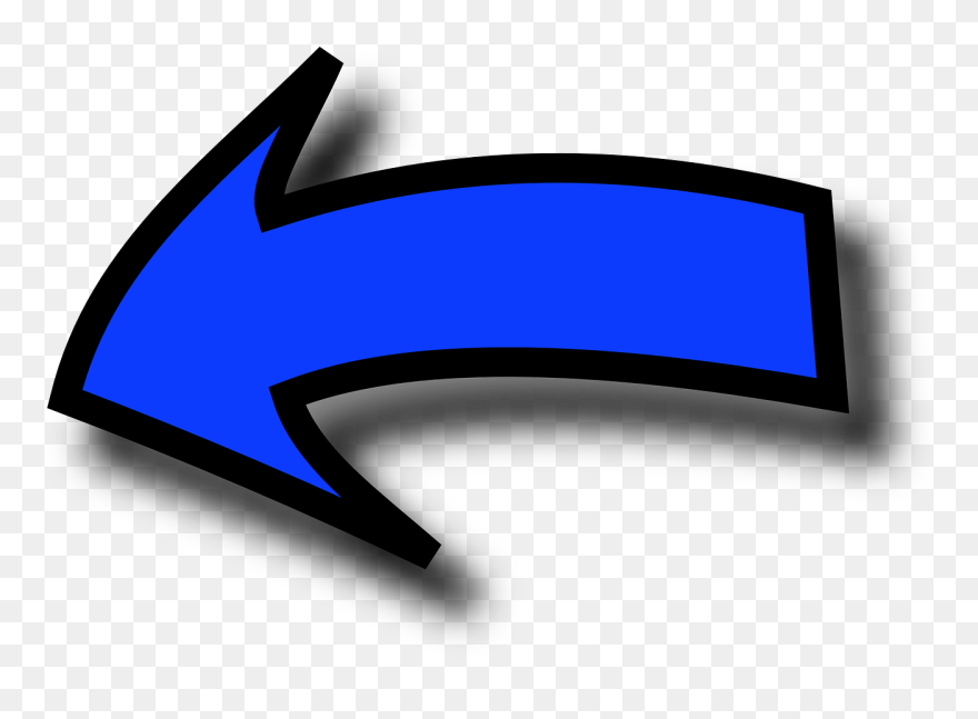 Transparent Arrow Pointing Left Clipart