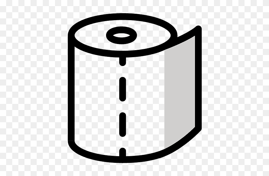 Roll Of Paper Emoji Clipart - Circle - Png Download