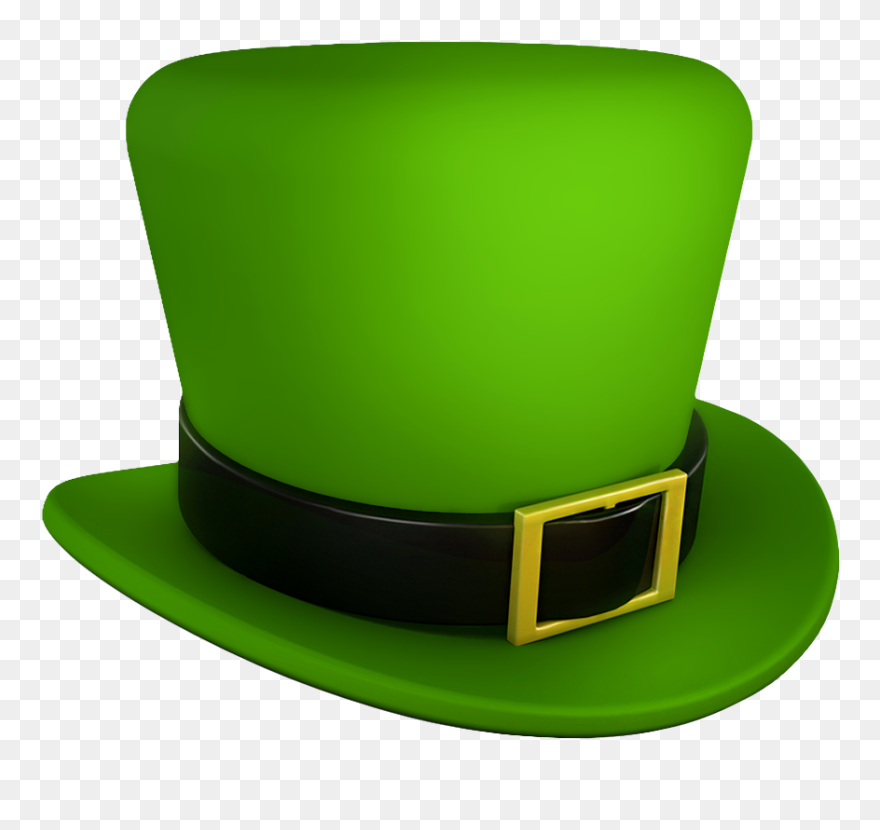 Green Leprechaun Cliparts - Transparent Background Leprechaun Hat Clipart - Png Download