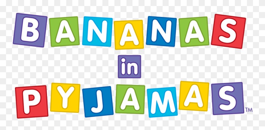 Bananas In Pyjamas Title Clipart