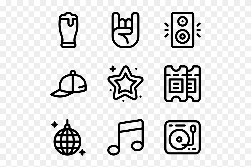 Black And White Icon Png Clipart