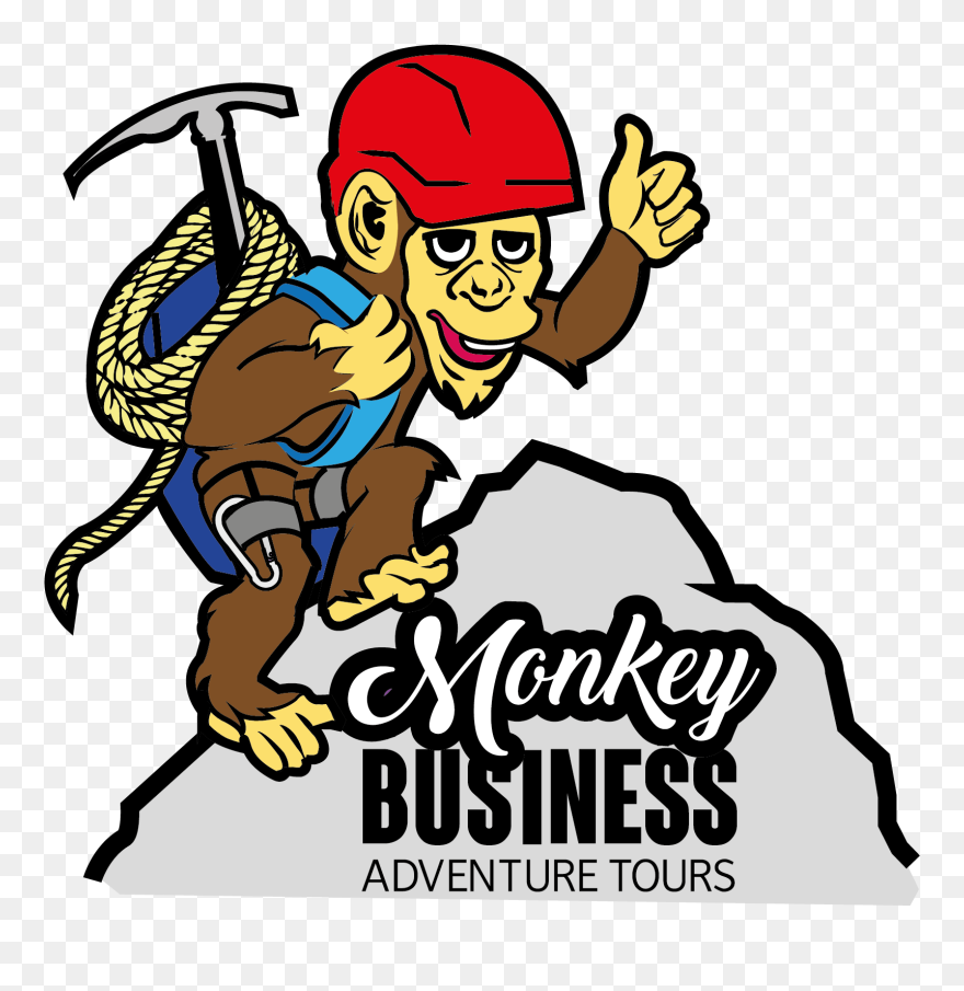 Monkey Business Tours - Monkey Adventurer Clipart