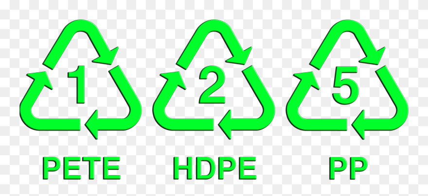 Plastics 1 2 And 5 Clipart