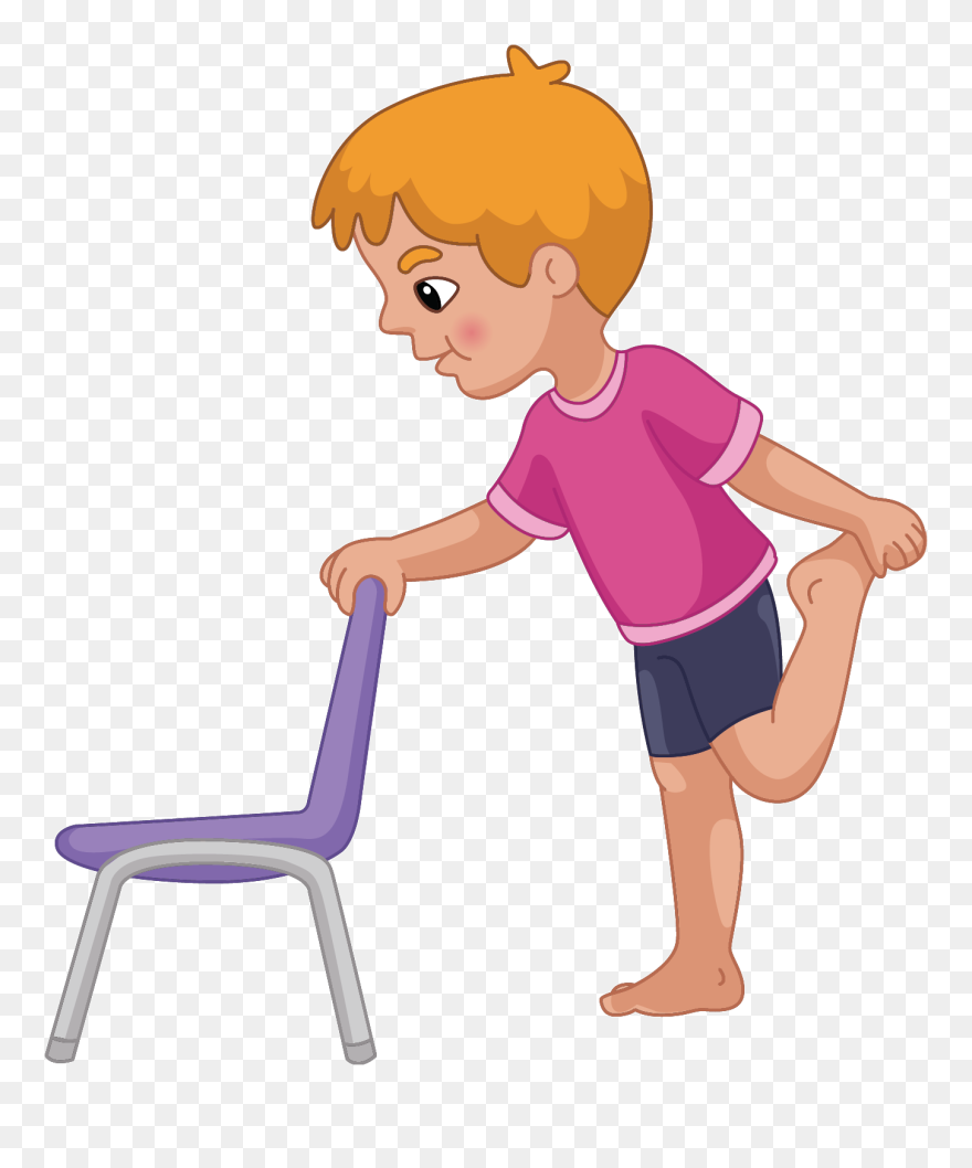 Download Transparent Kids Stretching Clipart Chair Exercises Clipart