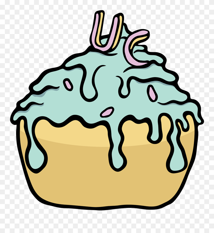 Ugly Cupcake Clipart - Png Download