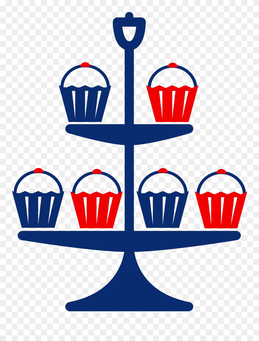 Jubilee Cake Stand Blue - Silhouette Of Cake Stand Clipart