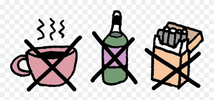 Stress Clipart Physical Activity, Stress Physical Activity - Avoid Caffeine Alcohol And Nicotine - Png Download