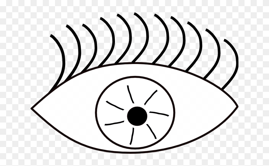 Transparent Black Belt Clipart - Black And White Eye Clip Art - Png Download
