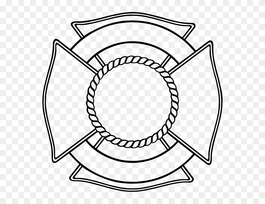 Maltese Cross Design Online Decal - Dept Maltese Cross Clip Art - Png Download