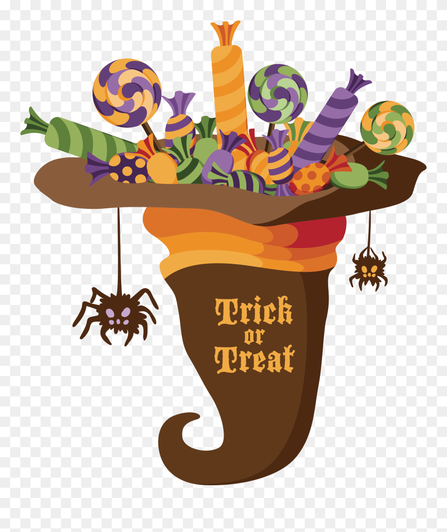 Halloween Trick Or Treat Clip Art - Png Download