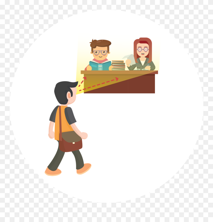 Reading The Room - Clip Art - Png Download