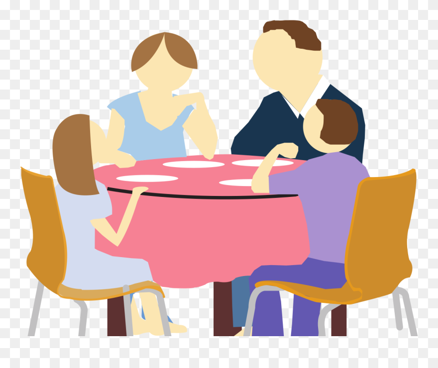 Family Eating Clipart Transparent - Png Download