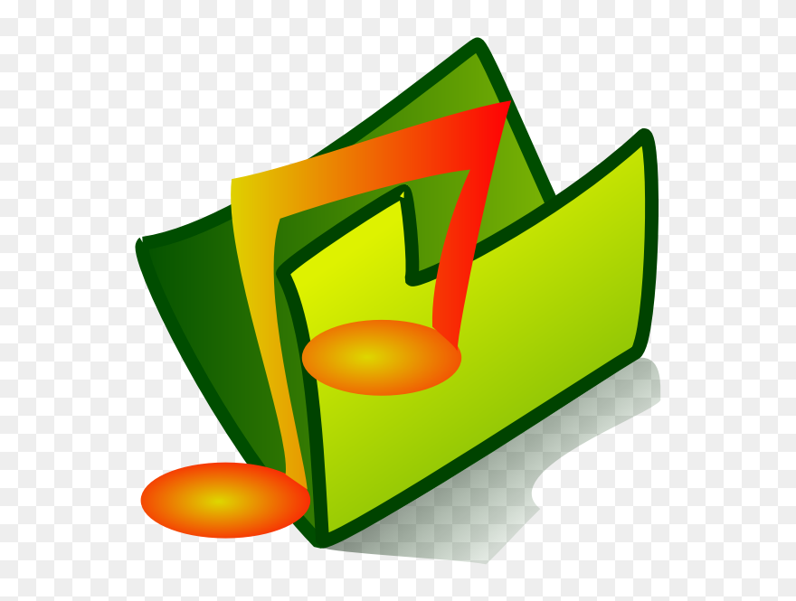 Vector Clip Art Of Musical Files Folder Icon - Carpeta De Sonido - Png Download