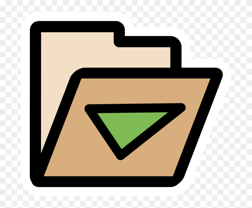 Symbol,arrow,logo - Documents Folder Clipart Transparent - Png Download