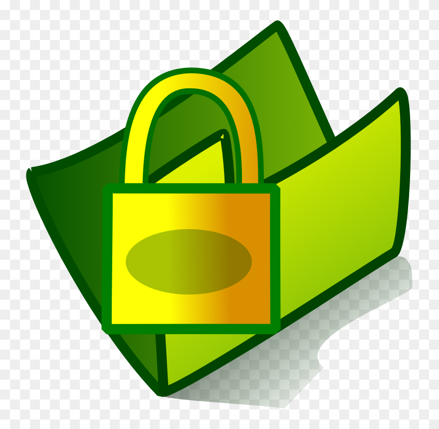 Folder Locked - Icon For Pc Folder Clipart
