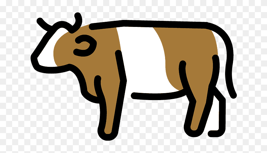 Cow Emoji Clipart - Png Download