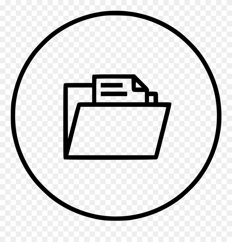 Document Clipart Data File - Document Folder Icon Svg - Png Download