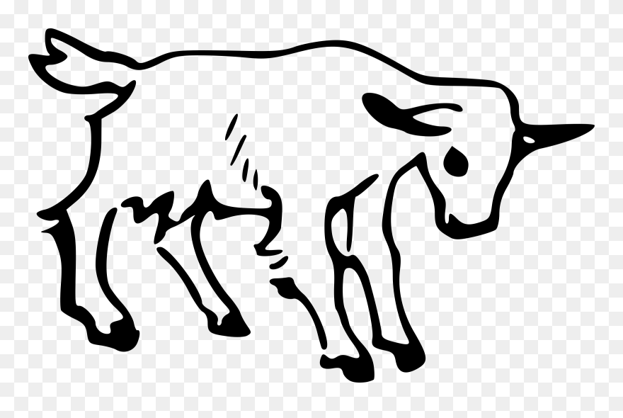 Goat Clip Arts - Goat Drawing - Png Download