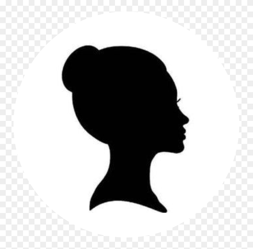 Clip Art Vector Graphics Silhouette Openclipart Profile - Women Side Face Silhouette - Png Download