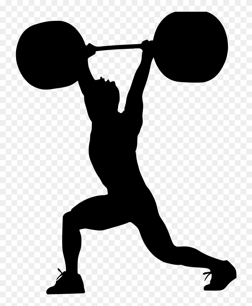 Weightlifter Drawing Sport Man - Transparent Weight Lifting Clipart