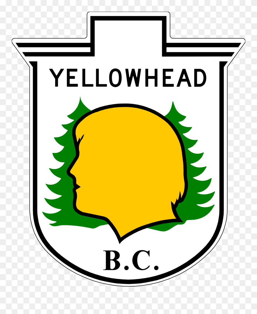 Ticket Svg Blank - Yellowhead Highway Sign Clipart