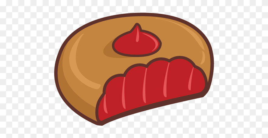 Jam Donut Cartoon Clipart