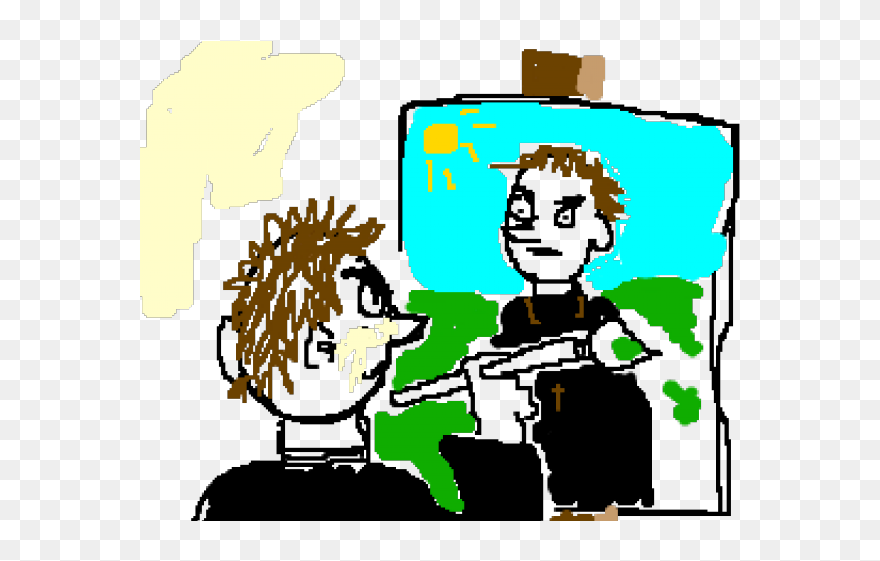 Self Portrait Drawing Clipart - Png Download