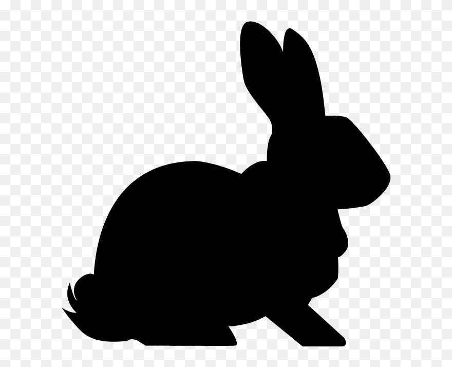 Muse Bunny - Rabbit Silhouette Svg Clipart