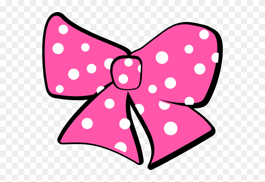 Transparent Bow Clipart Png - Pink Ribbon Minnie Mouse