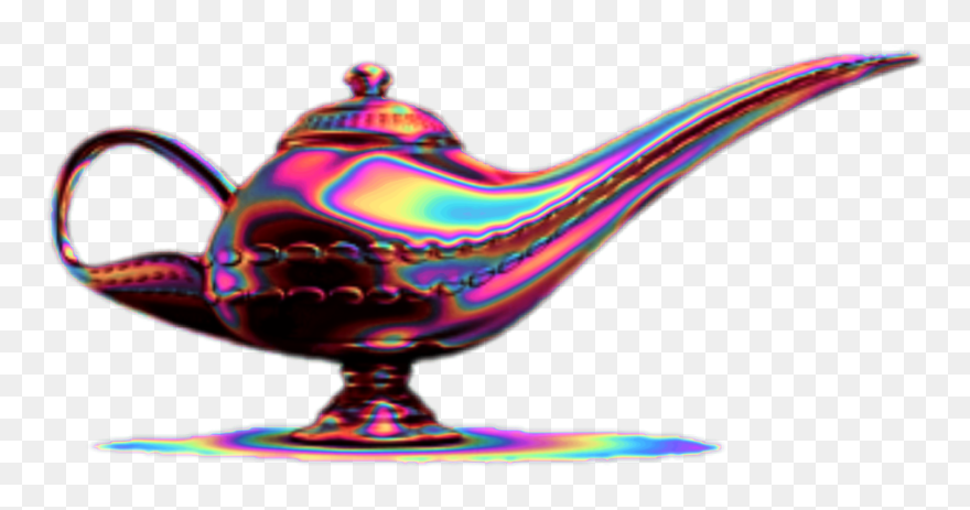 Transparent Magic Lamp Clipart - Genie In A Bottle Transparent - Png Download