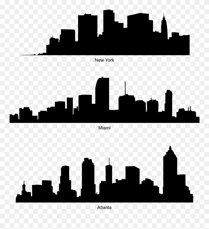 Atlanta Skyline Svg Clipart