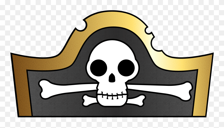 Printable Cut Out Pirate Hat Template Clipart