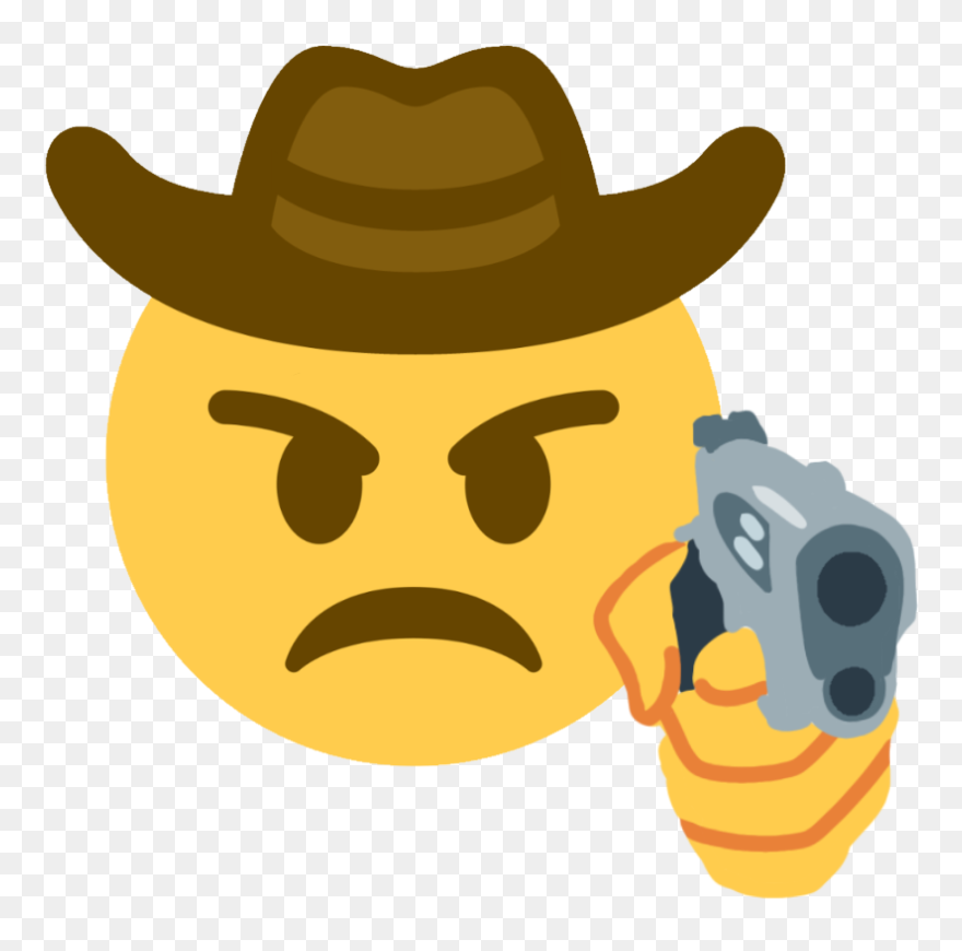Cowboy Emoji Uwu Transparent Clipart