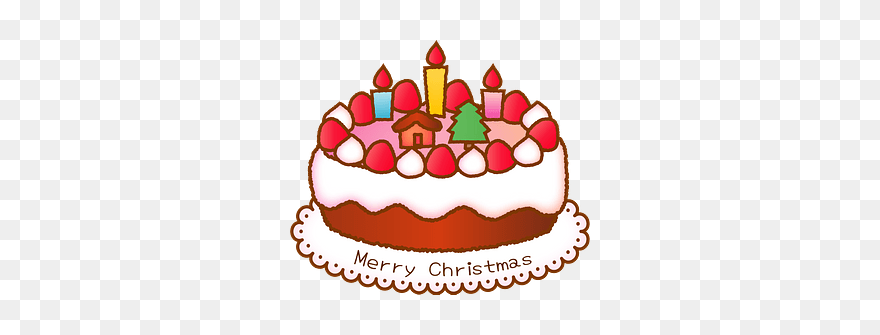 Christmas Cake Clipart - Birthday Cake - Png Download